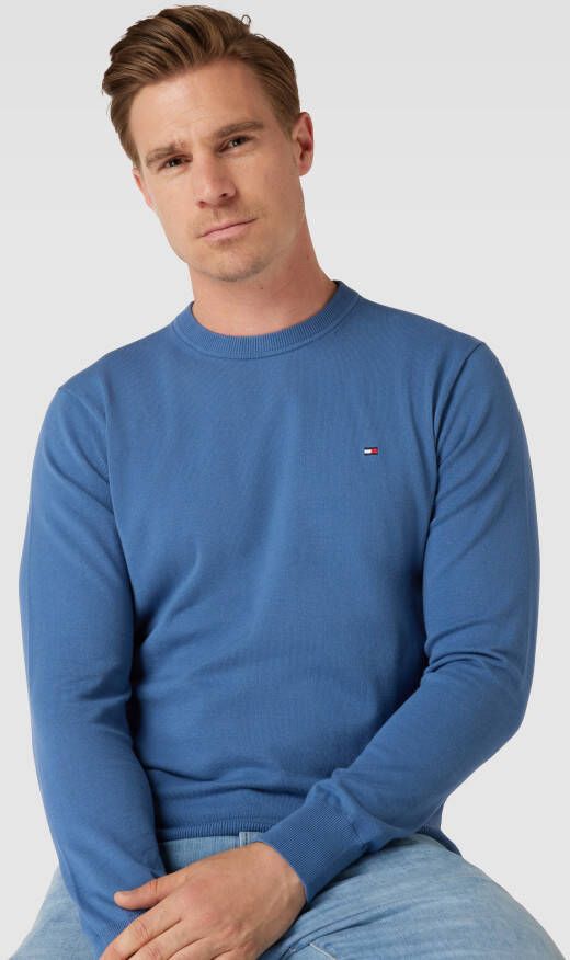 Tommy Hilfiger Gebreide pullover met labelstitching