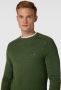Tommy Hilfiger Gebreide pullover met labelstitching model 'MERINO' - Thumbnail 4