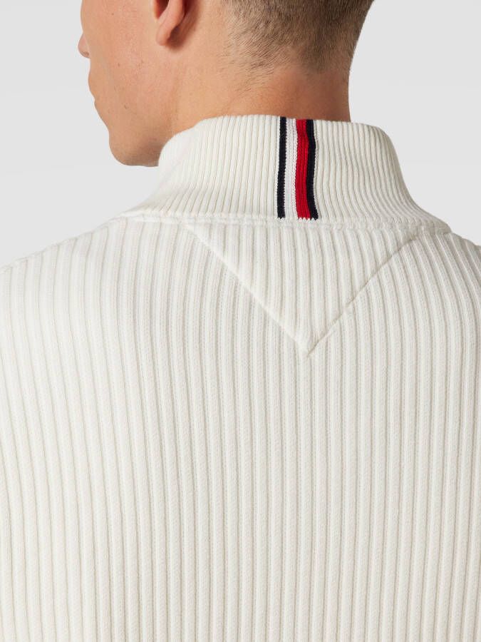 Tommy Hilfiger Gebreide pullover met labelstitching model 'STRUCTURE'