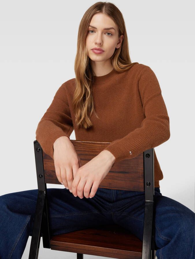 Tommy Hilfiger Gebreide pullover met labelstitchings