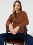 Tommy Hilfiger Crew Neck Sweater Natural Cognac Brown Dames - Thumbnail 2