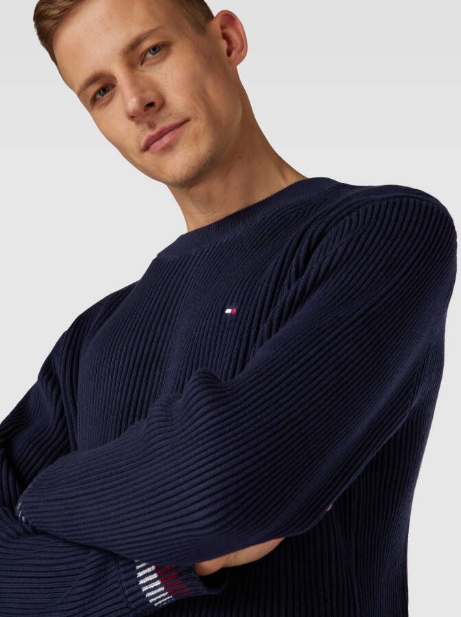 Tommy Hilfiger Gebreide pullover met logostitching model 'SHADOW'