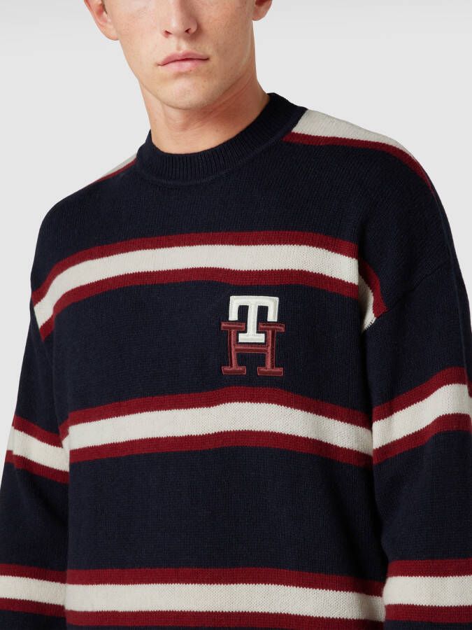 Tommy Hilfiger Gebreide pullover met streepmotief