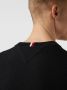 Tommy Hilfiger Zwarte Crewneck Sweater Geborduurde Vlag Black Heren - Thumbnail 2