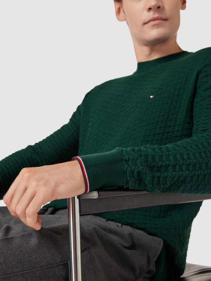 Tommy Hilfiger Gebreide pullover met structuurmotief model 'EXAGGERATED'