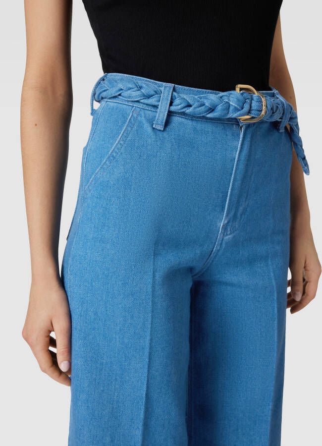 Tommy Hilfiger High waist wide leg jeans met riem model 'EMMY'