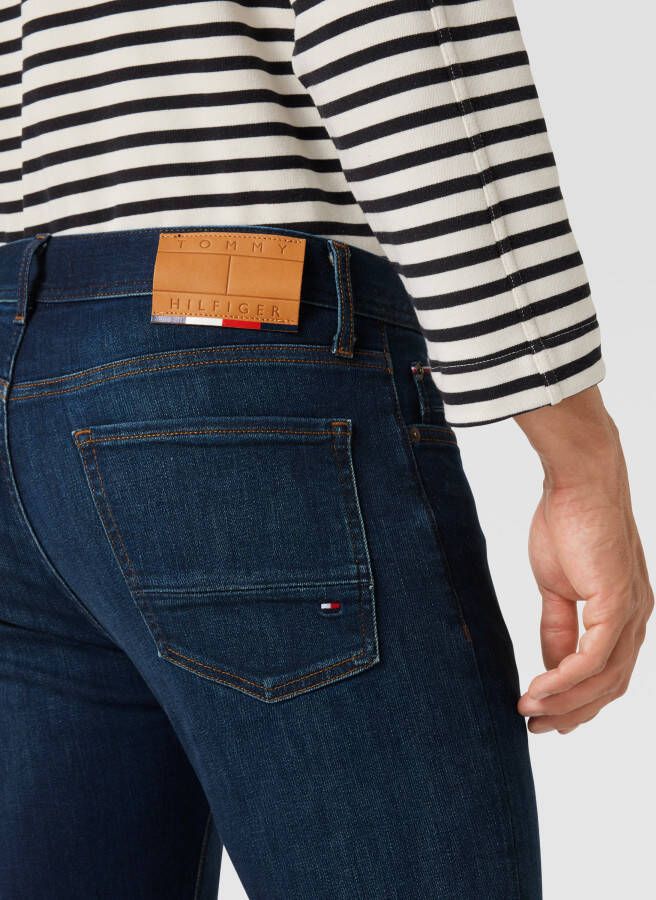 Tommy Hilfiger Jeans met labelpatch van leer model 'Bleecker'