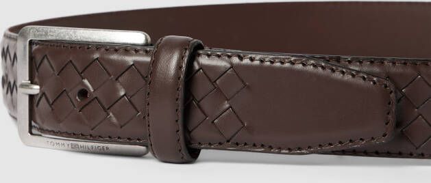 Tommy Hilfiger Leren riem met structuurmotief