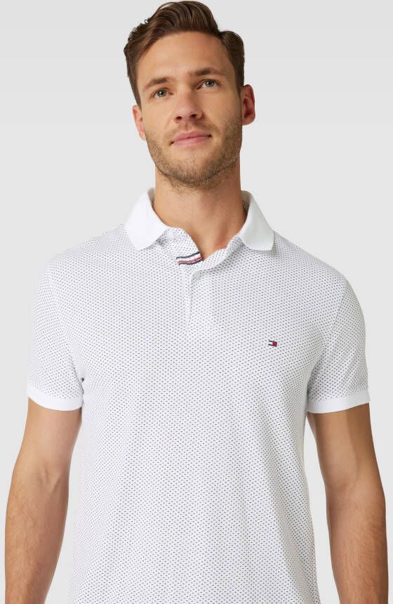 Tommy Hilfiger Poloshirt met logostitching model 'MICRO PRINT'