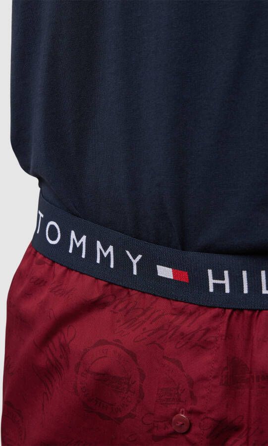 Tommy Hilfiger Pyjama met labelstitching - Foto 2