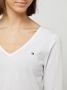 Tommy Hilfiger Shirt met V-hals REGULAR CLASSIC V-NK TOP LS met -merklabel op borsthoogte - Thumbnail 2