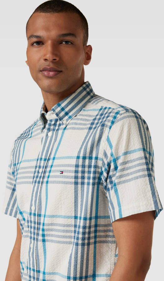 Tommy Hilfiger Regular fit vrijetijdsoverhemd met vichyruit model 'BIG SEERSUCKER'