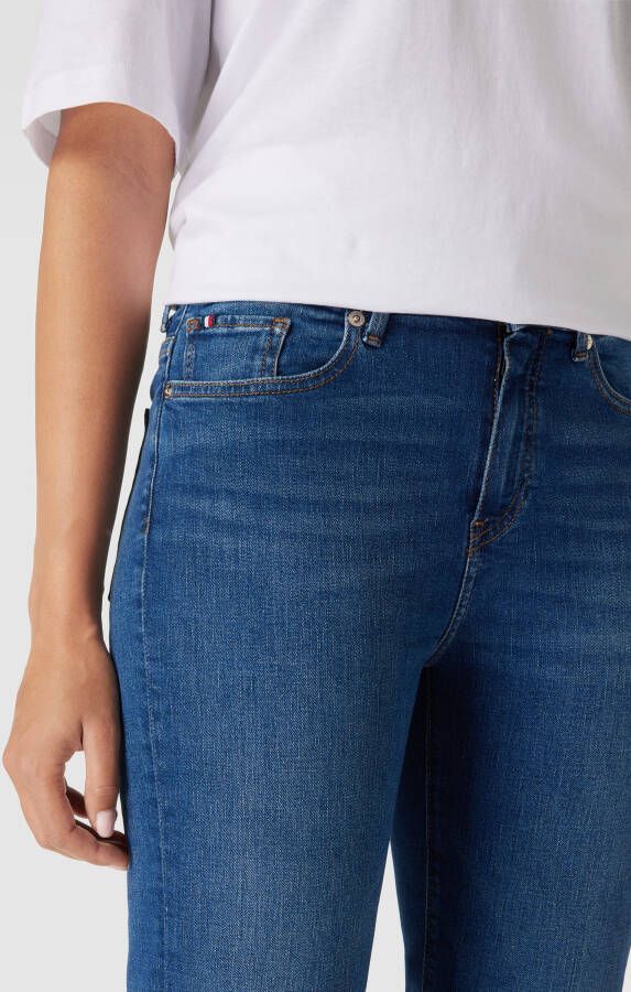 Tommy Hilfiger Regular waist bootcut jeans met labelpatch