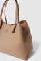 Tommy Hilfiger Beige Polyester Schoudertas met Drukknoopsluiting Beige Dames - Thumbnail 3
