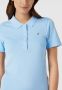 Tommy Hilfiger Lichtblauwe Polo 1985 Slim Pique Polo Ss - Thumbnail 12