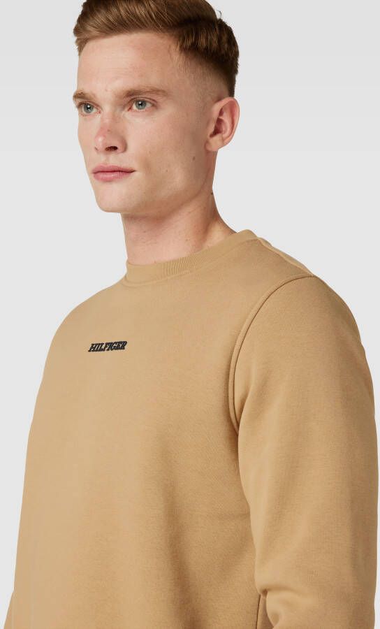 Tommy Hilfiger Sweatshirt met labelprint model 'MONOTYPE'