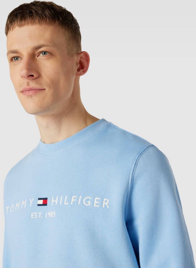 Tommy Hilfiger Sweatshirt met labelstitching model 'TOMMY LOGO SWEAT'