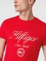 Tommy Hilfiger Shirt met ronde hals FADED SCRIPT PRINT TEE met klein logoborduursel op de mouw - Thumbnail 3