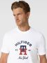 Tommy Hilfiger T-shirt met labelstitching model 'CURVED MONOGRAM' - Thumbnail 3