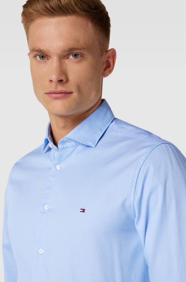 Tommy Hilfiger Tailored Zakelijk overhemd met labelstitching model 'FINE TWILL'