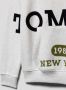 Tommy Hilfiger hoodie met tekst lichtgrijs melange Sweater Tekst 110 - Thumbnail 5