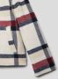 Tommy Hilfiger geruite coat van gerecycled polyester ecru rood donkerblauw Jas 176 - Thumbnail 5
