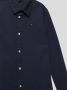 Tommy Hilfiger overhemd met logo donkerblauw Jongens Stretchkatoen Klassieke kraag 128 - Thumbnail 3