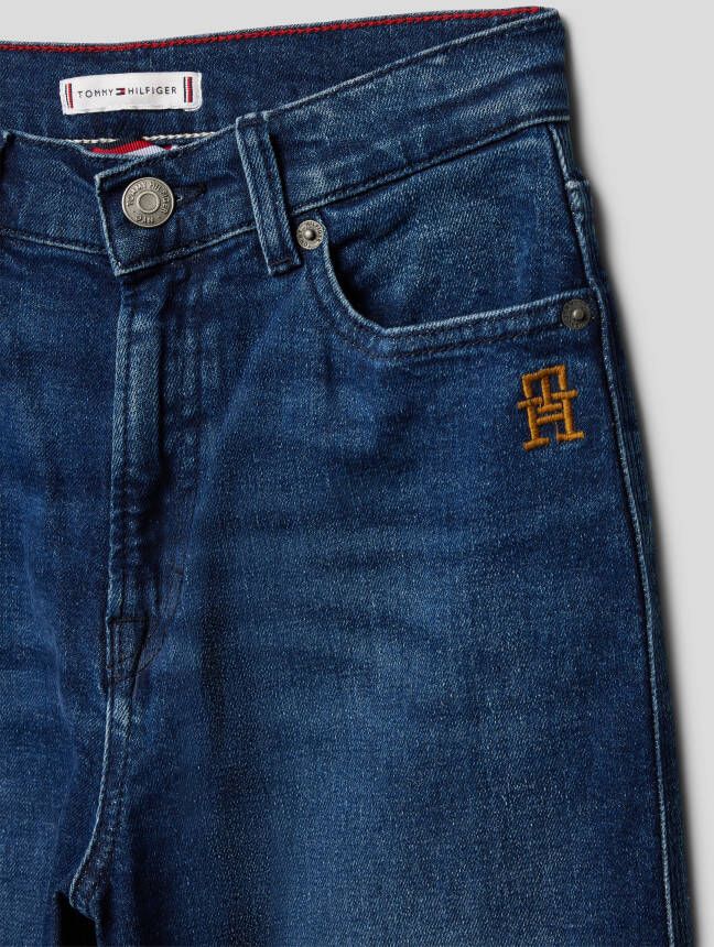 Tommy Hilfiger Teens Straight fit jeans met labelpatch model 'MABEL'
