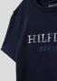 Tommy Hilfiger T-shirt HILFIGER LOGO met logo diep donkerblauw Bruin Jongens Katoen Ronde hals 122 - Thumbnail 4