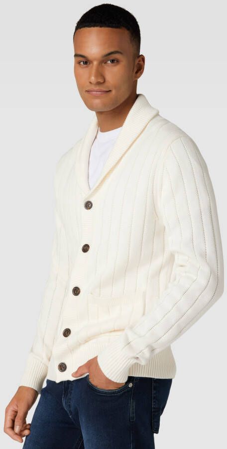 Tommy Hilfiger Heren Witte Cardigan met Sjaalkraag White Heren - Foto 2