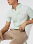 Tommy Hilfiger Mint Casual Overhemd Pigment Dyed Li Sf Shirt S s - Thumbnail 6