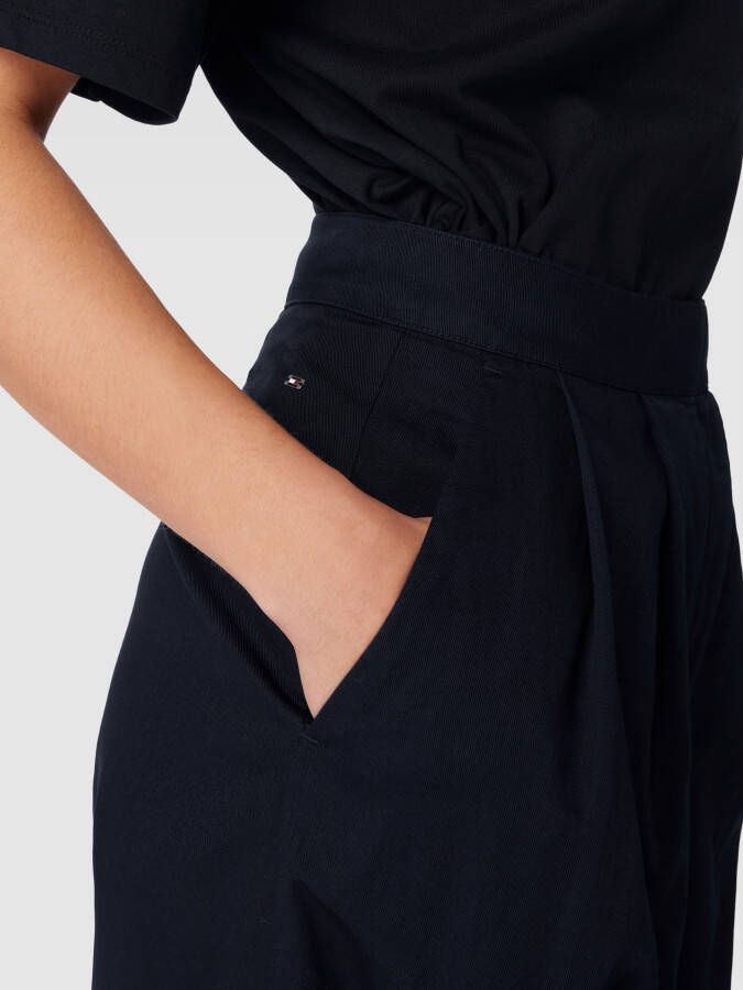 Tommy Hilfiger Wide leg broek met linnen