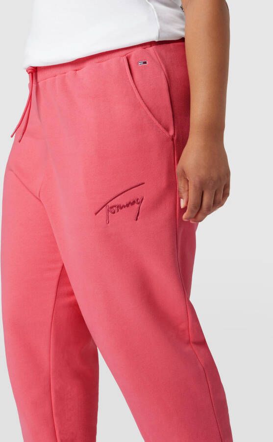 Tommy Jeans Curve PLUS SIZE sweatpants met labelstitching