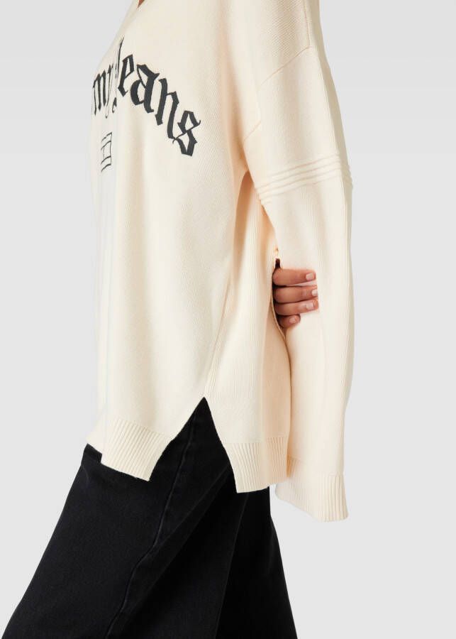 Tommy Jeans Gebreide pullover met labelstitching model 'GRUNGE'