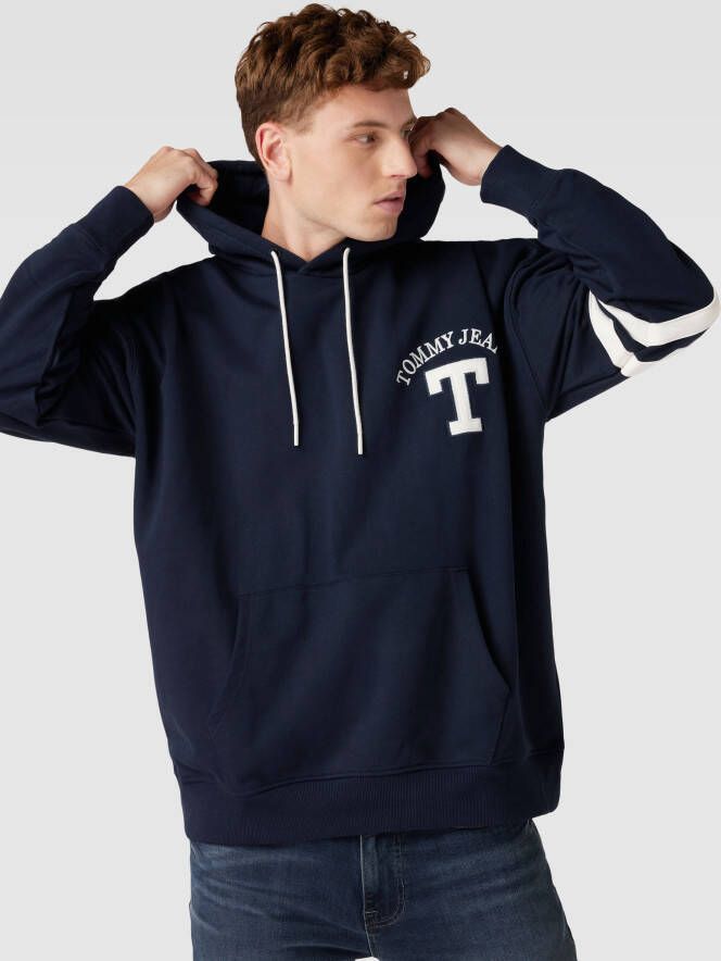 Tommy Jeans Hoodie met labelstitching model 'LETTERMAN' - Foto 2