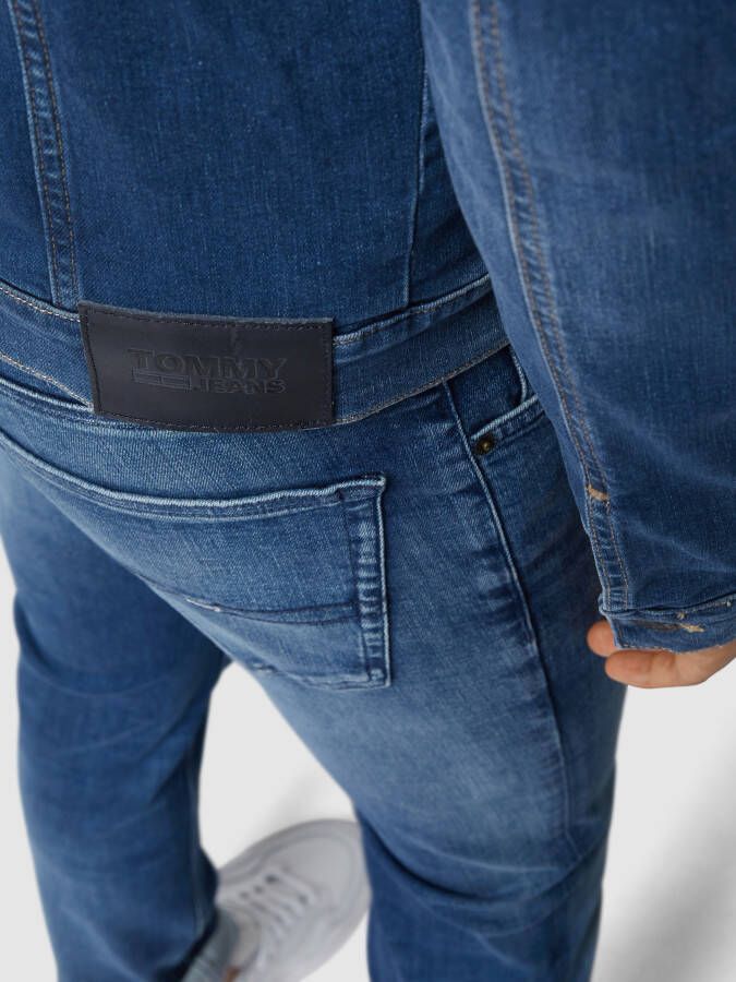 Tommy Jeans Regular fit jeansjack met stretch model 'Trucker'
