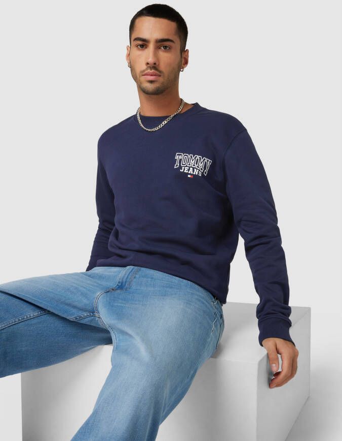 Tommy Jeans Regular fit sweatshirt met labelprint