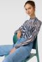 Tommy Jeans Shirt met lange mouwen en dierenprint model 'ZEBRA' - Thumbnail 2