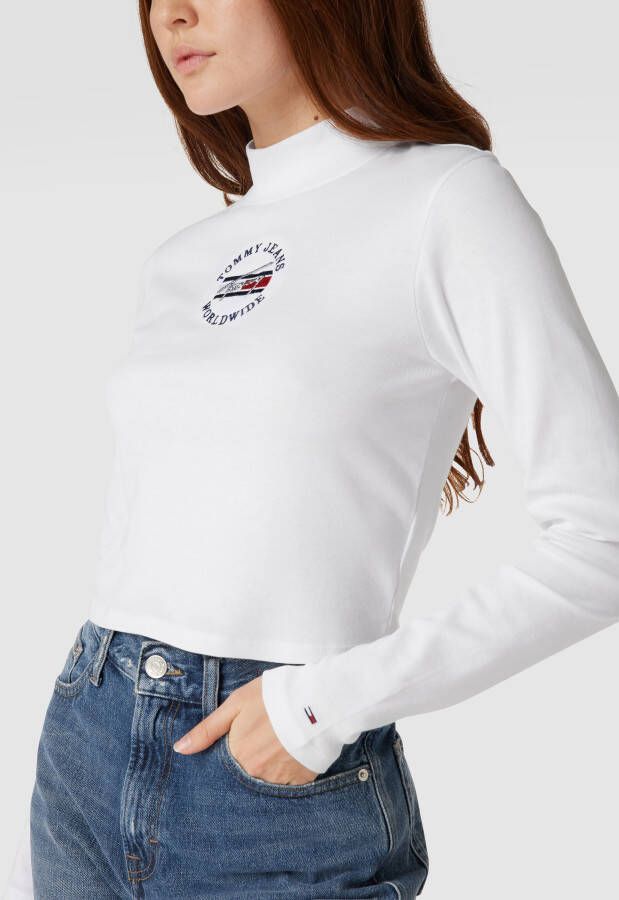 Tommy Jeans Shirt met lange mouwen en labelstitching - Foto 2