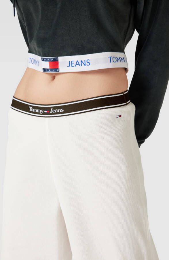 Tommy Hilfiger Stoffen broek met elastische band met logo - Foto 2
