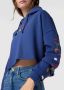 Tommy Jeans Revisited TLC Cropped Hoody Dw0Dw13012C6Q Blauw Dames - Thumbnail 3
