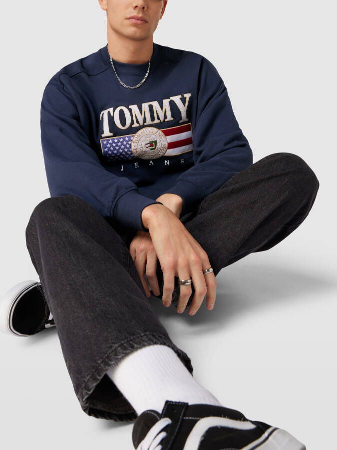 Tommy Jeans Sweatshirt met labelpatch