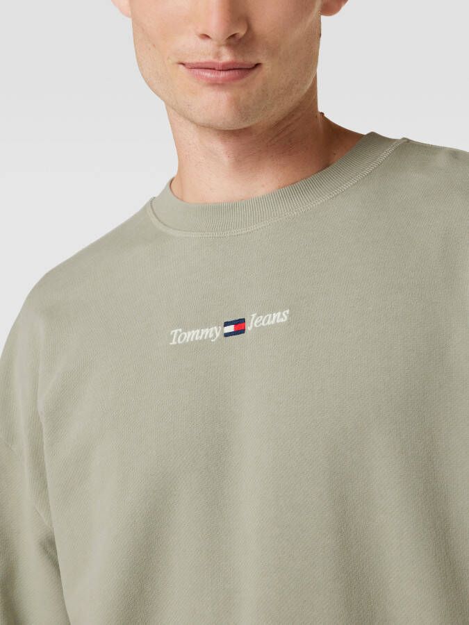 Tommy Jeans Sweatshirt met labelstitching