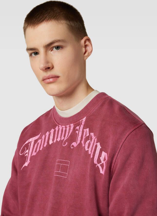 Tommy Jeans Sweatshirt met ronde hals model 'GRUNGE ARCH CREW' - Foto 2