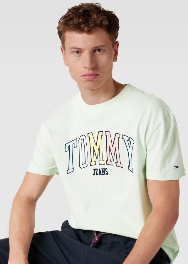 Tommy Jeans T-shirt met labelprint
