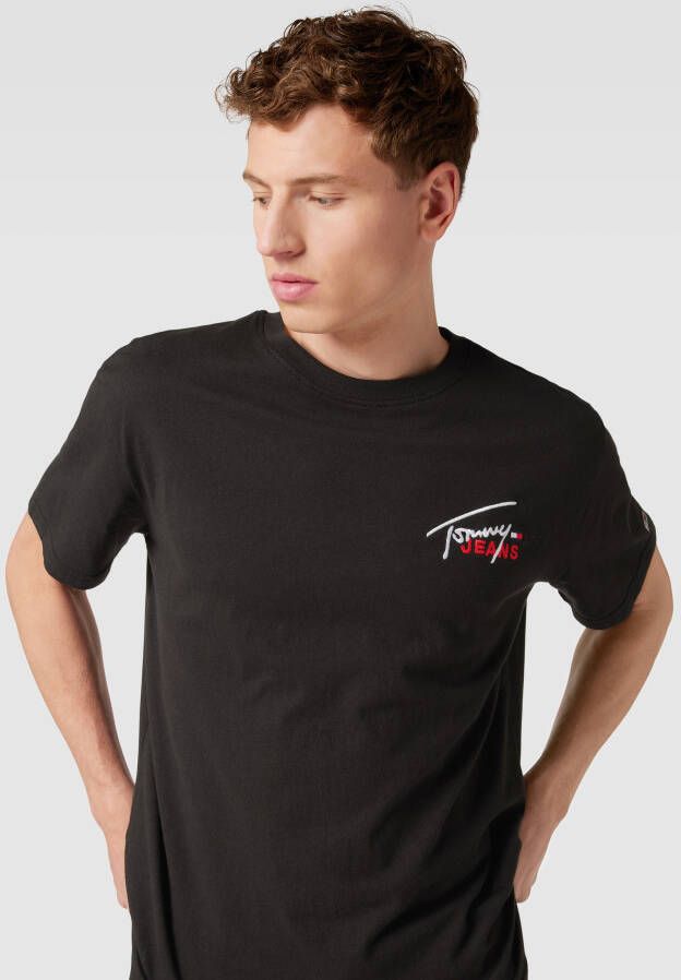 Tommy Jeans T-shirt met labelstitching