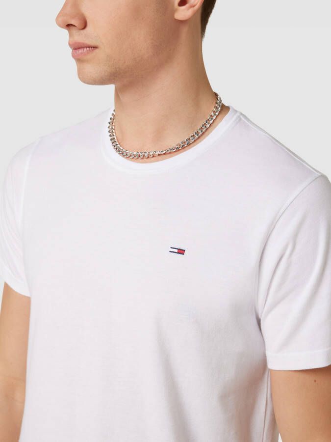 Tommy Jeans T-shirt met labelstitching in een set van 2 stuks