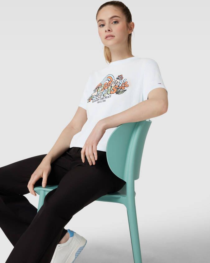 Tommy Jeans T-shirt met motiefprint model 'HOMEGROWN'
