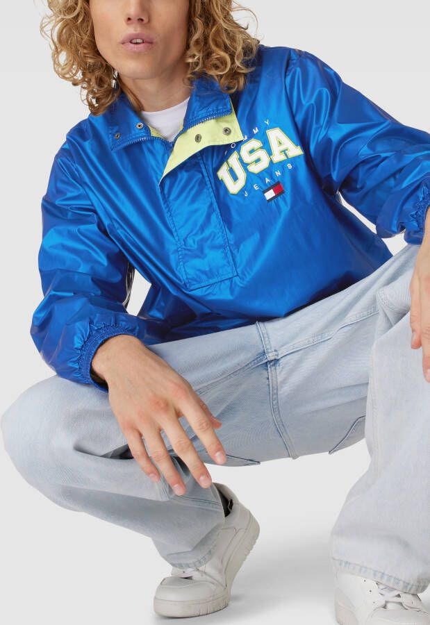 Tommy Jeans Windbreaker met labelstitching model 'METALLIC' - Foto 2