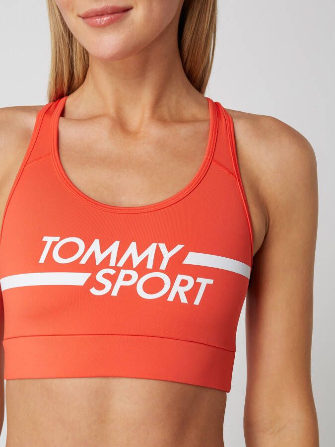 Tommy Sport Bustier met logoprint
